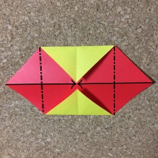 立体の家の折り方4-2
